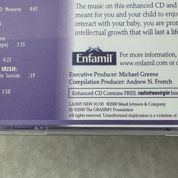 Smart Symphonies: Classical Music for Baby Development CD 2000 Grammy Foundation - Picture 3 of 5